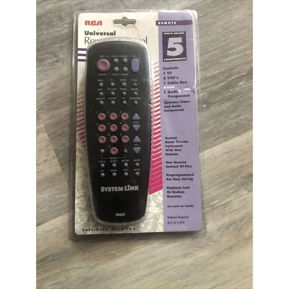 UNIVERSAL RCA REMOTE CONTROL RCU 100 Multi Brand Use Sealed / 5 Component